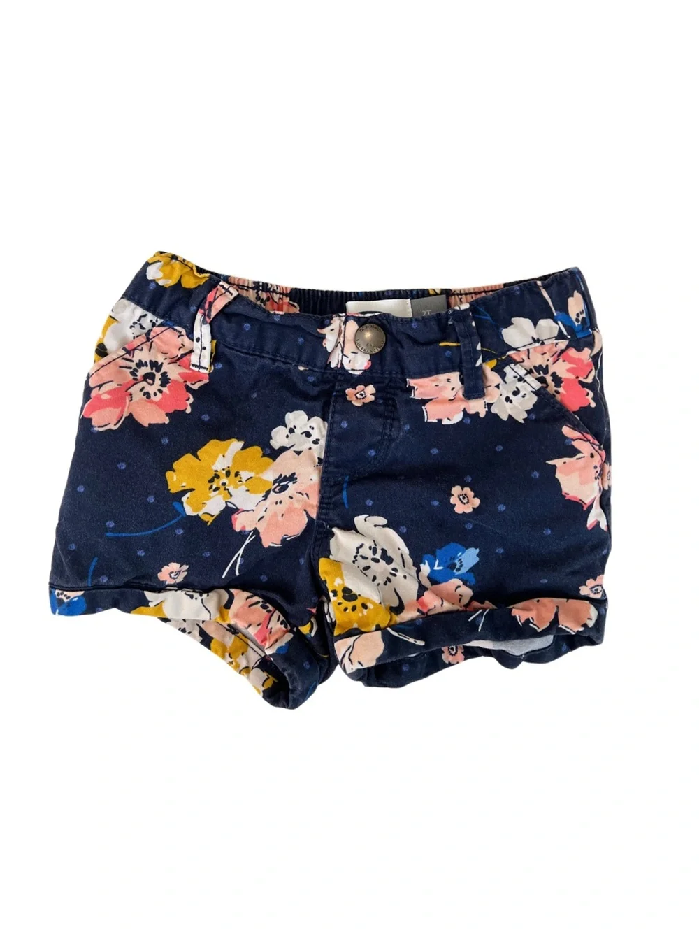 Old Navy, Carter’s Girls Shorts Bundle - Olive Green, Pink & Navy Floral | 2T